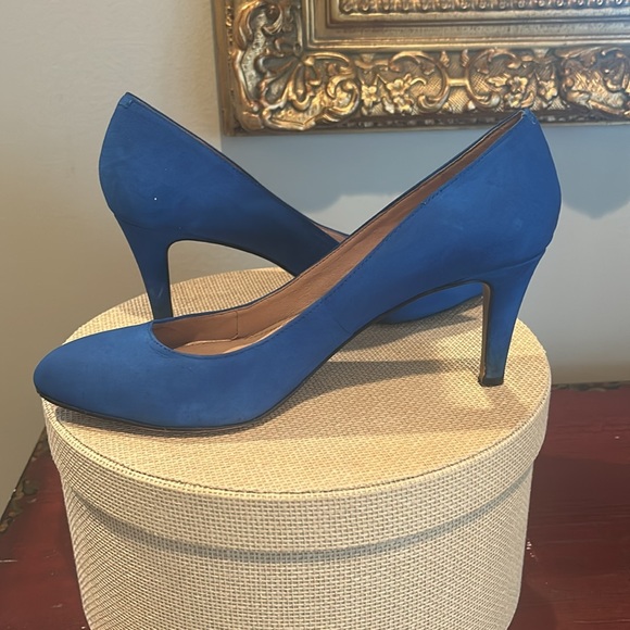 Vince Camuto Torva size 10 blue suede leather - Picture 4 of 8